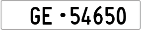 Trailer License Plate